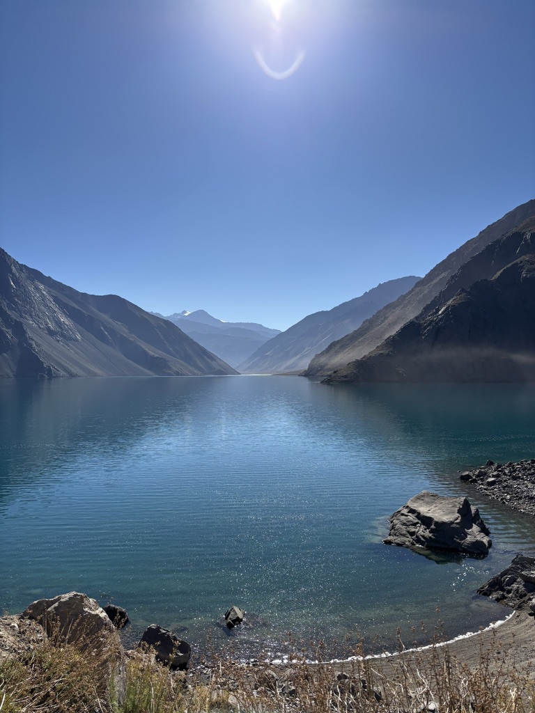 A glacial mountain lake in Chile